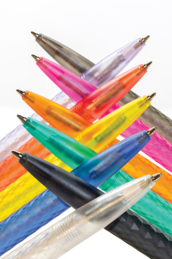 Logo trade advertising products image of: X3 GRS recycled PC plastic pen frosted