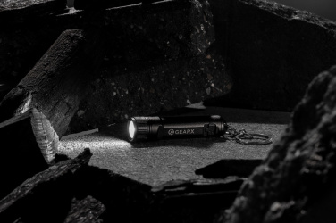 Logo trade promotional merchandise photo of: Gear X rechargeable ultra bright keychain torch