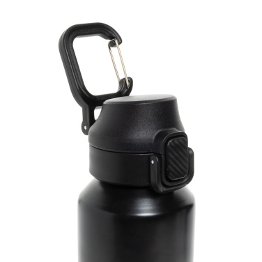 Logotrade promotional gift picture of: Via RCS Re-steel lockable sport bottle 600ML