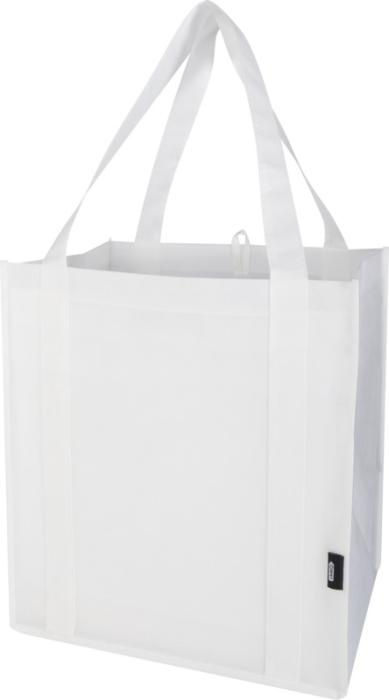 Logo trade promotional merchandise image of: Liberty GRS recycled non-woven bottom board tote bag 29L
