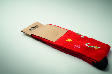 Logo trade promotional giveaway photo of: Pair of Christmas socks L
