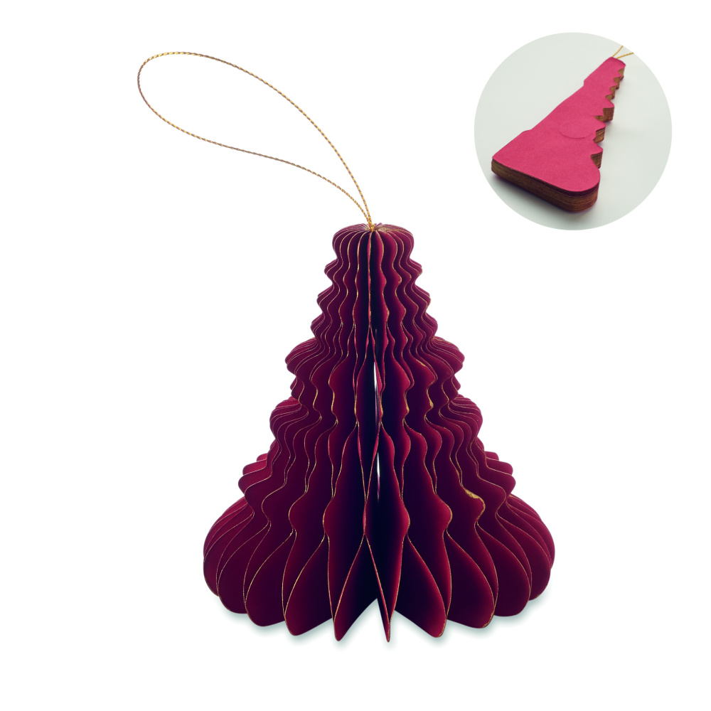 Logo trade promotional giveaways picture of: Christmas paper tree hanger