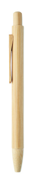 Logo trade corporate gifts picture of: Bamboo automatic ball pen