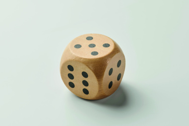 Logo trade promotional product photo of: Schima wooden dice 5cm dia
