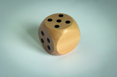 Logotrade promotional items photo of: Schima wooden dice 5cm dia