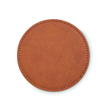 Logotrade corporate gift picture of: Round coaster in PU