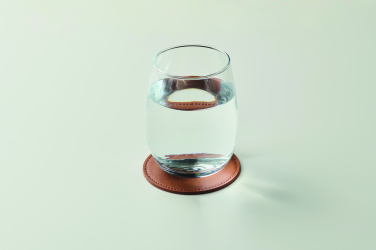 Logotrade promotional giveaway image of: Round coaster in PU