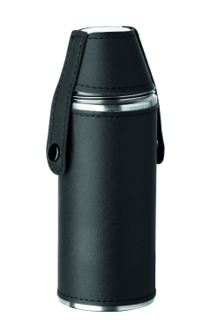 Logo trade business gift photo of: Hip flask with shot cups