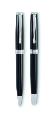 Logo trade business gift photo of: Ball pen and roller set