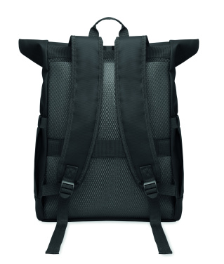 Logo trade promotional gift photo of: Rolltop laptop rucksack 600D