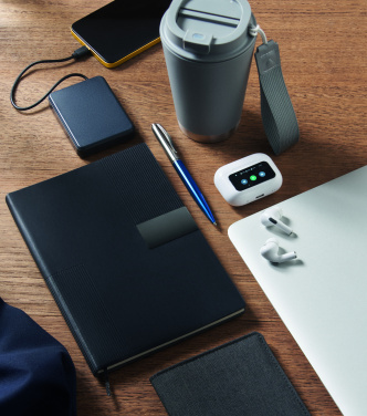 Logo trade promotional merchandise picture of: A5 PU notebook