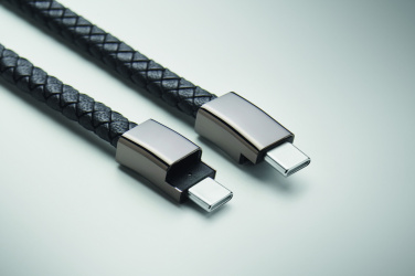 Logo trade business gift photo of: Braided bracelet cable type-C