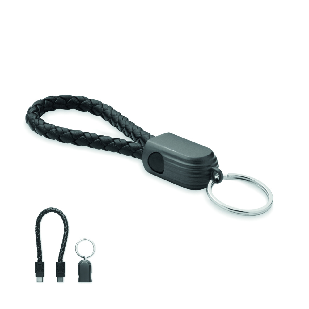 Logotrade advertising products photo of: Key ring loop cable type-C
