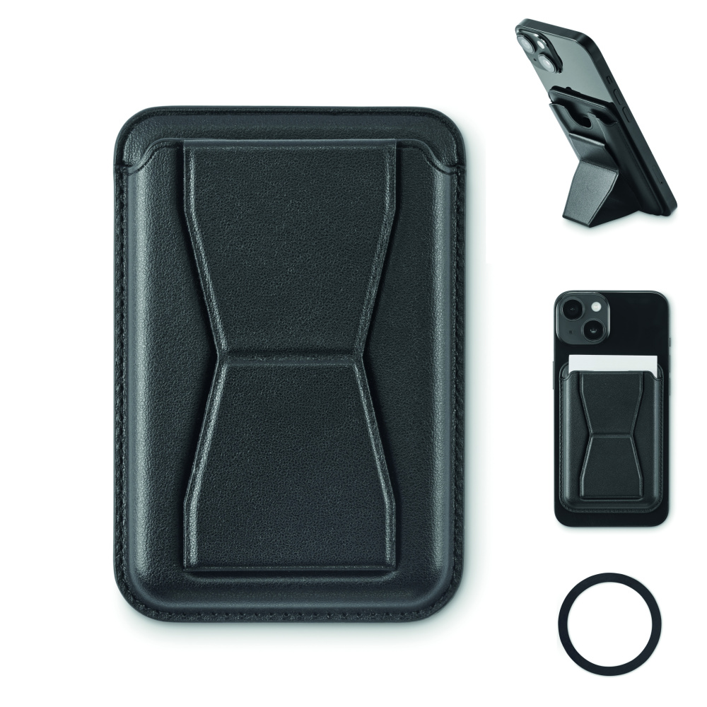 Logotrade promotional giveaway image of: Magnetic PU cardholder