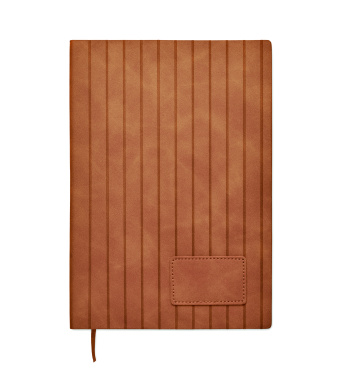 Logo trade promotional gift photo of: A5 notebook in smokey PU