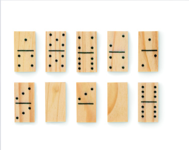 Logo trade promotional giveaway photo of: Domino and cards set