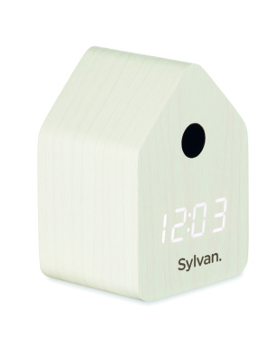 Logo trade promotional item photo of: MDF cuckoo alarm clock