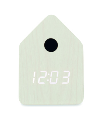 Logo trade advertising products image of: MDF cuckoo alarm clock