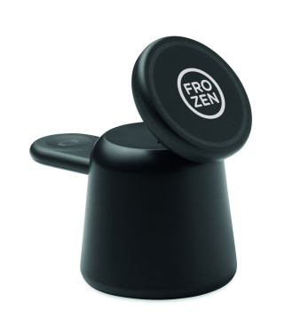 Logotrade promotional giveaway image of: 3 in 1 wireless charger 15W