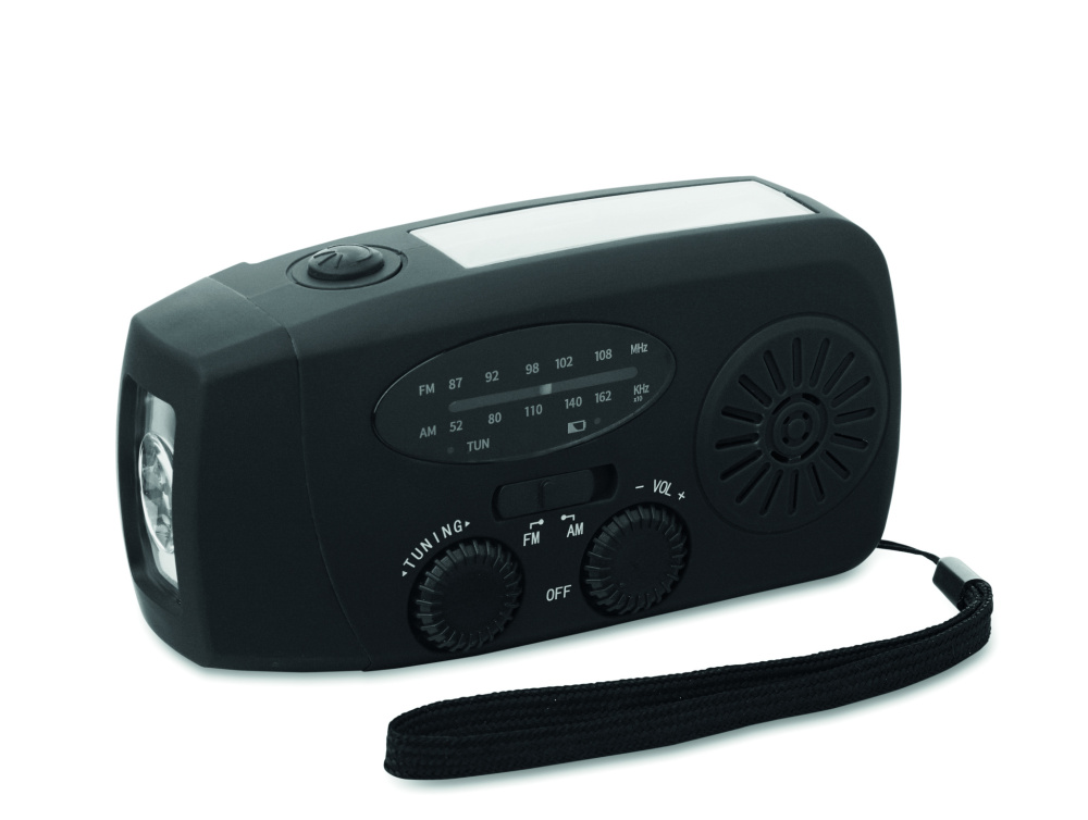 Logotrade business gift image of: Portable radio with LED torch