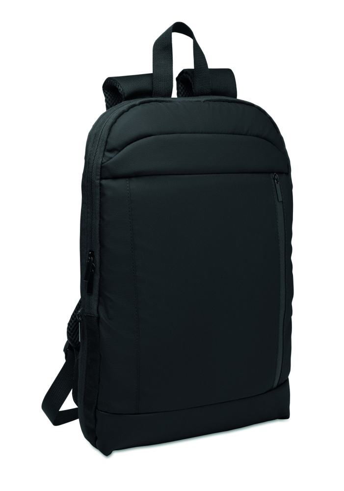Logo trade promotional giveaways image of: Expandable 600D RPET backpack