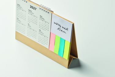 Logotrade promotional merchandise image of: Desk calendar with memo pad