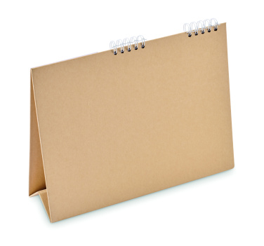 Logo trade promotional giveaways image of: Desk calendar with memo pad