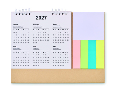 Logo trade corporate gift photo of: Desk calendar with memo pad