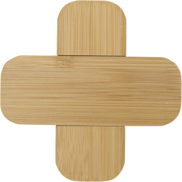 Logotrade promotional item image of: Croc bamboo trivet - small