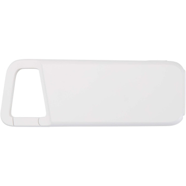 Logo trade promotional items image of: Alkes 5000 mAh 12W recycled plastic water resistant power bank with carabiner