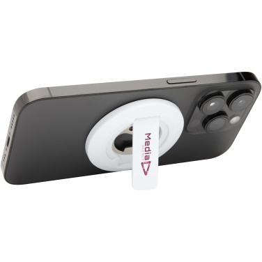 Logo trade promotional merchandise photo of: Ain recycled plastic magnetic phone stand with bottle opener