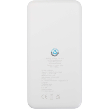 Logotrade promotional gift picture of: Intan 10.000 mAh 10W recycled plastic power bank