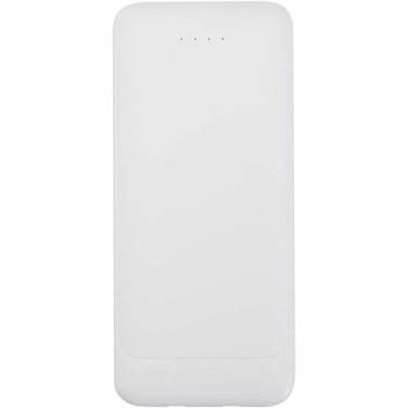 Logotrade corporate gift picture of: Adhil 10.000 mAh 10W recycled plastic power bank with 2 built-in cables