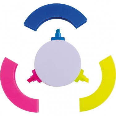 Logo trade promotional merchandise picture of: 3-in-1 Highlighter ANDORRA