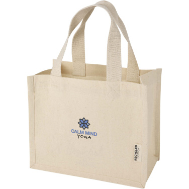 Logotrade promotional gift picture of: Odessa 220 g/m² GRS recycled cotton mini gusset tote bag 9L