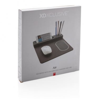 Logotrade meene foto: Air hiirematt 5W juhtmevaba laadimise ja USB-ga