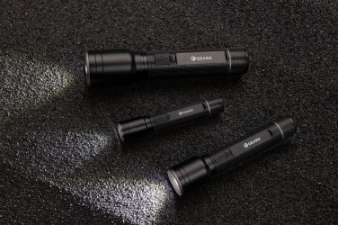 Logo trade ärikingid foto: Gear X RCS taaskasutatud alumiiniumist USB-taaslaetav taskulamp