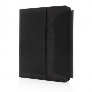 Logo trade reklaamtoote pilt: Fiko juhtmevaba laadimise A5 portfell koos akupangaga