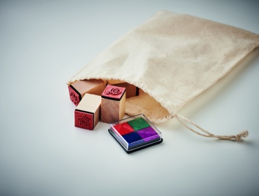 Logotrade reklaamtoote foto: 8 puidust jõulumargi komplekt