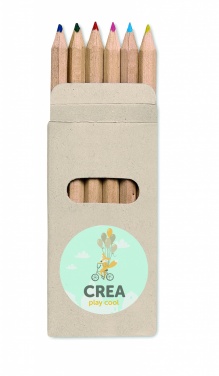 Logo trade reklaamtooted foto: Karbis 6 värvilist pliiatsit