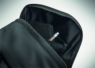 Logo trade ärikingitused foto: 15-tollise sülearvuti seljakott, valmistatud taaskasutatud eelkasutatud puuvillast, kohandatava trükilahendusega