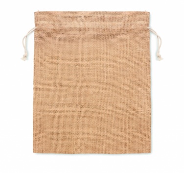 Logotrade reklaamkingi foto: Väike džuudist kingikott 14 x 22 cm