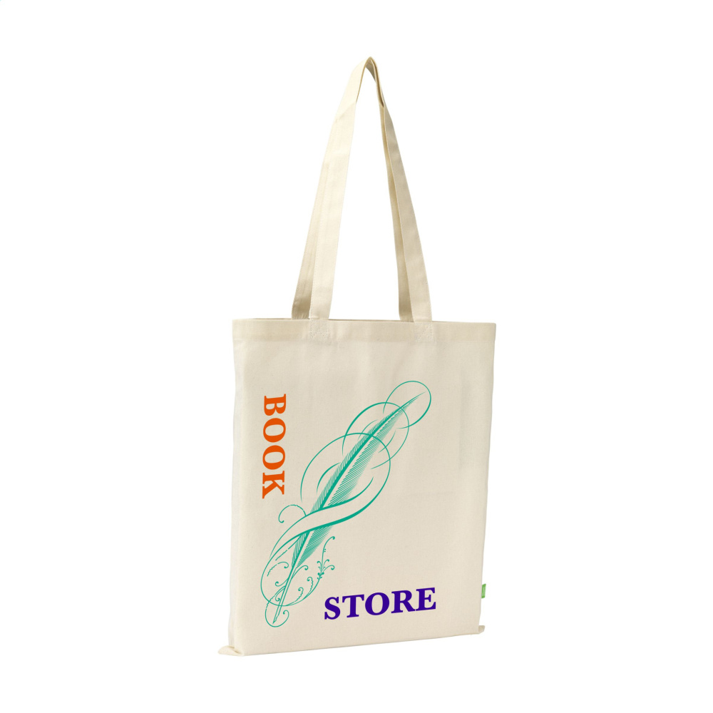 Logo trade reklaamkingid foto: Orgaanilisest puuvillast GOTS Shopper kott (140 g/m²).