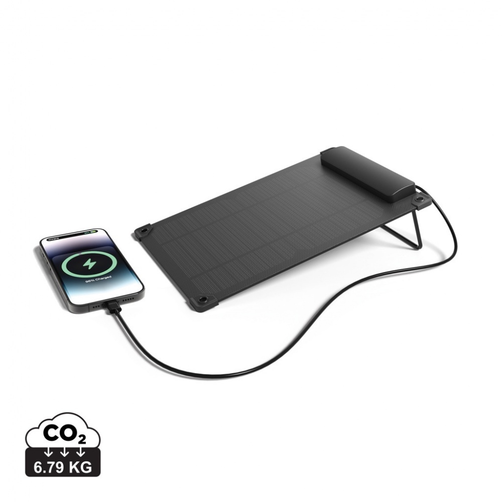 Logo trade mainoslahja ja liikelahja tuotekuva: Solarpulse rmuovinen kannettava aurinkopaneeli 5W