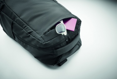 Logo trade liikelahjat tuotekuva: Pyörillä varustettu kannettava reppu 600D RPET-polyesteriä mukautettavalla painatuksella