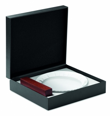 Logo trade mainoslahjat ja liikelahjat kuva: Pyöreä palkintolaatta