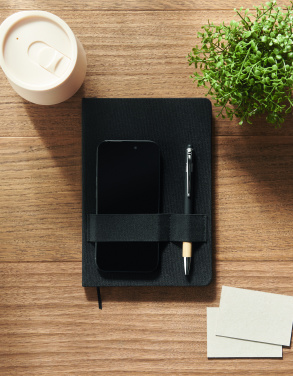 Logo trade liikelahja mainoslahja tuotekuva: A5 RPET muistikirja kynällä