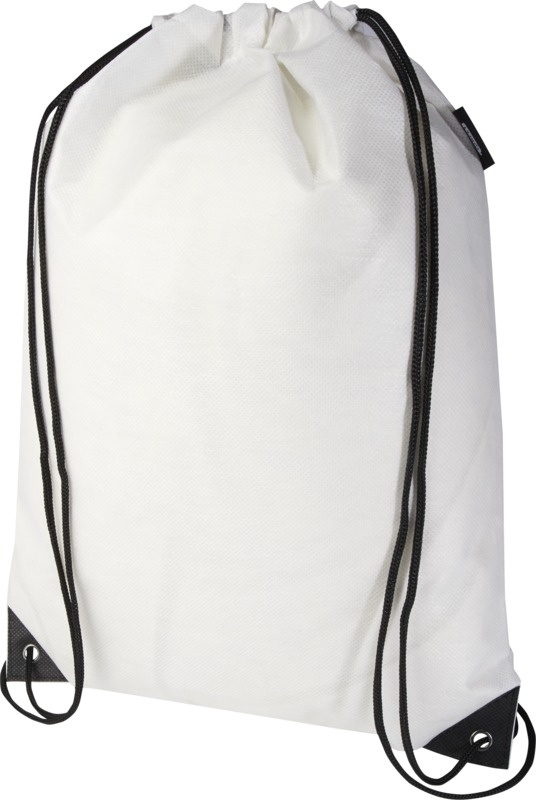 Logo trade mainoslahjat tuotekuva: Evergreen GRS-kierrätetty nyörisulkimellinen kuitukangaskassi 5 l