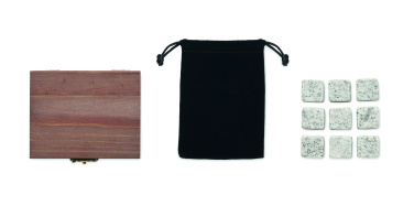 Logotrade mainostuotet kuva: 9 kivijääkuutiota laatikossa