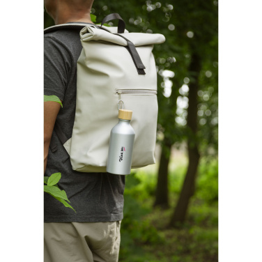 Logotrade reklaminiai produktai nuotrauka: AluBamboo GRS Recycled Alu 500 ml vandens butelis